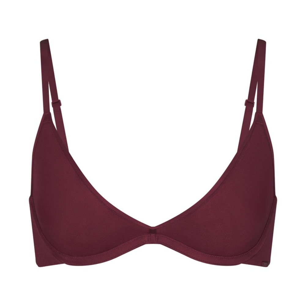 Skims Weightless Scoop Bra Wine